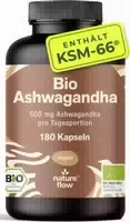 Bio Ashwagandha Ksm 66 180 Kapseln 600 mg Pro Tagesportion Nature Flow