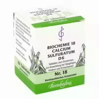 Biochemie 18 Calcium Sulfuratum D 6 Tabletten 80 St Tabletten