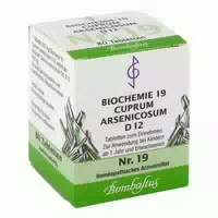 Biochemie 19 Cuprum Arsenicosum D 12 Tabletten 80 st Tabletten