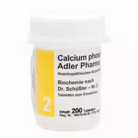 Calcium Phosphoricum D6 Adler Pharma Biochemie Nach Dr Schüßler Nr 2, Tablette 200 St Tabletten