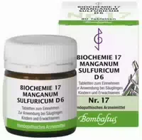 Biochemie Bombastus 17 Manganum Sulfuricum D 6 80 Tabletten