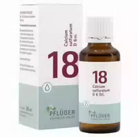 Schüßler Salz Nr 18 Calcium Sulfuratum D6 30 Ml Tropfen