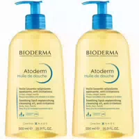 Bioderma Atoderm Intensive Gel Moussant Rückfettendes Duschöl für 24 Stunden Feuchtigkeit bei Sehr Trockener, zu Neurodermitis Neigender Haut