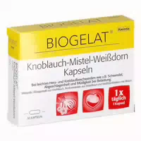 Biogelat Knoblauch Mistel Weißdorn Kapseln