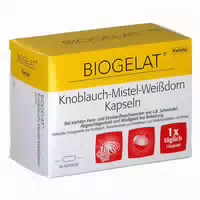 Biogelat Knoblauch Mistel Weißdorn Kapseln