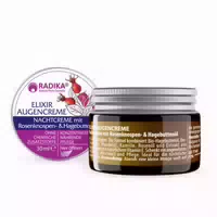 Bioherba Elixir Augencreme Nachtcreme mit Rosenknospen & Hagebuttenöl
