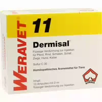 Dermisal 11 Ampullen Vet 10x2 Ml Ampullen