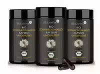 Biolaviva Premium Bio Schwarzkümmelöl Kapseln | Laborgeprüft | Vegan | Pflanzlich
