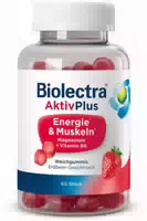 Biolectra Aktivplus Energie & Muskeln Erdbeere 60 Weichgummis Gratis Biolectra Aktiv Magnesium 250 30 Kautabletten