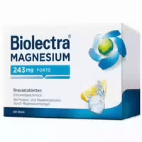 Biolectra Magnesium 243mg Forte Zitrone 10 % Rabatt 20 st Brausetabletten