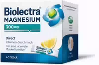 Biolectra Magnesium 300 mg Direct Zitronengeschmack 40 Beutel