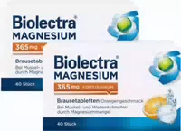 Biolectra Magnesium 365 mg Fortissimum Orangengeschmack 2 X 40 Brausetabletten