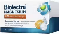 Biolectra Magnesium 365 mg Fortissimum Orangengeschmack 40 Brausetabletten
