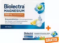 Biolectra Magnesium 365 mg Fortissimum Zitronengeschmack 20 Brausetabletten