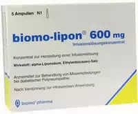 Biomo Lipon 600 mg Ampullen 10 st Ampullen