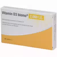 Vitamin D3 Biomo 2 000 I E Kapseln Nahrungsergänzungsmittel