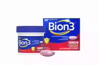 Bion3 Immun Junior Kautabletten für Kinder Ab 4 Jahren, Vitamin C, D, Zink & Bakterienkulturen