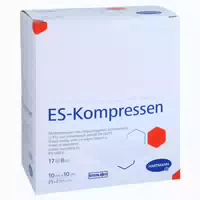 Es Kompressen Steril 10x10 cm 8fach 25x2 st