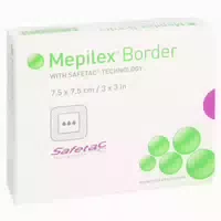 Mepilex Border Schaumverband 7,5x7,5 Cm
