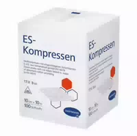 Es Kompressen Unsteril 10x10 Cm 8fach 100 St