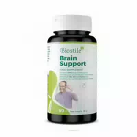 Biostile Brain Support – Ginkgo Kapseln für Gedächtnis & Konzentration mit Omega 3, Q10 & Centella