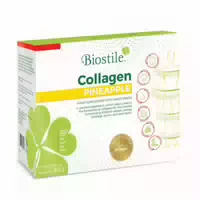 Biostile Collagen Pineapple Kollagen Pulver mit Vitamin C & 5 Kollagenquellen – 30 Beutel
