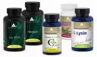 Kollagenbildung Bundle Vegan | Glycin, Prolin, Lysin, Vit C Zink, Eisen | 540 Vegane Kapseln | Dr Med Michalzik
