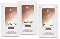Proteine Kakao 3 Dosen | 60g Natur Erbsenprotein | 1710g Pulver | Dr Med Michalzik