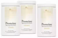Proteine Aronia 3 Dosen | 60g Natur Erbsenprotein | 1635g Pulver | Dr Med Michalzik