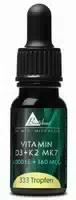 Vitamin D3 K2 Mk7 Tropfen | 4 000 I E 160 Μg Mk7 All Trans | 10 Ml 333 Tropfen | Dr Med Michalzik