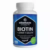 Biotin Komplex 10 mg Hochdosiert Zink Selen Tabletten