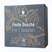 Bioturm Naturkosmetik Feste Dusche 2 in 1 Sandelholz 100 g