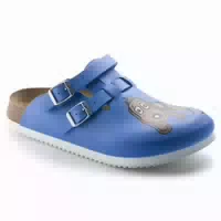 Birkenstock Clog Kay Superlauf, Birko Flor, Dog Blue, Schmal