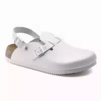 Birkenstock Clog Kay Superlauf, Naturleder, Weiß, Normal
