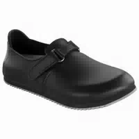 Birkenstock Clog Linz Superlauf, Naturleder, Schwarz, Normal