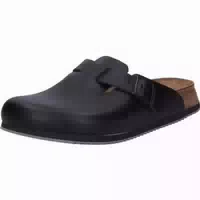 Birkenstock Damen Herren Clog, Gr 36, Boston Sl Nl Black, Weite Normal