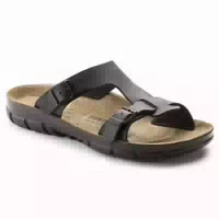 Birkenstock Damen Pantolette Sofia, Birkoflor, Schmal, Black Patton