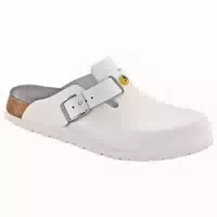 Birkenstock Esd Clog Boston, Weiß, Schmal