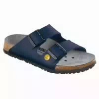 Birkenstock Esd Sandale Arizona, Blau, Schmal
