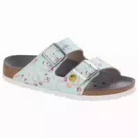 Birkenstock Esd Sandale Arizona, Flower Field Rose, Schmal