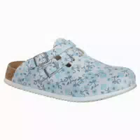 Kay Sl Gr 42 Pantolette Blooming Roses Blue Schmal