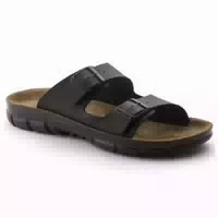 Birkenstock Sandale Bilbao, Birko Flor, Schwarz, Weite Normal