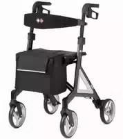 Rollator Bischoff & Bischoff Alevo Carbon Faltbar 6 Kg Mit Tasche & Rückengurt – Schwarz Mokka 1 St