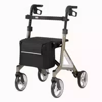 Rollator Bischoff & Bischoff Alevo Alu Faltbar 6,5 Kg Mit Tasche & Rückengurt Platin 51 Cm 1 St