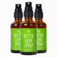 Bitterliebe Bittertropfen ohne Alkohol 50ml nach Hildegard von Bingen das Original aus die Höhle der Löwen Hochdosierte Bitterstoffe Tropfen mit Bitterkräuter 1x 50 ml
