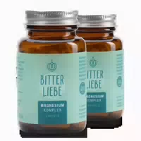 Bitterliebe Magnesium Bisglycinat Kapseln Hochdosiert Komplex mit Bisglycinat und Glycinat