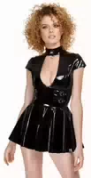 Lack Minikleid Mit Großem Dekolleté Cut Out