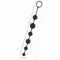 Black Velvets Anal Beads