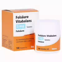 Folsäure Vitabalans 5 Mg Tabletten 100 St