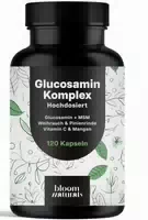 Bloom Naturals Gelenk Komplex Kapseln Hochdosiert 120 Stück 30 Tage Vorrat Glucosamin Komplex